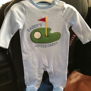 Daddy’s little caddy sleeper with feet